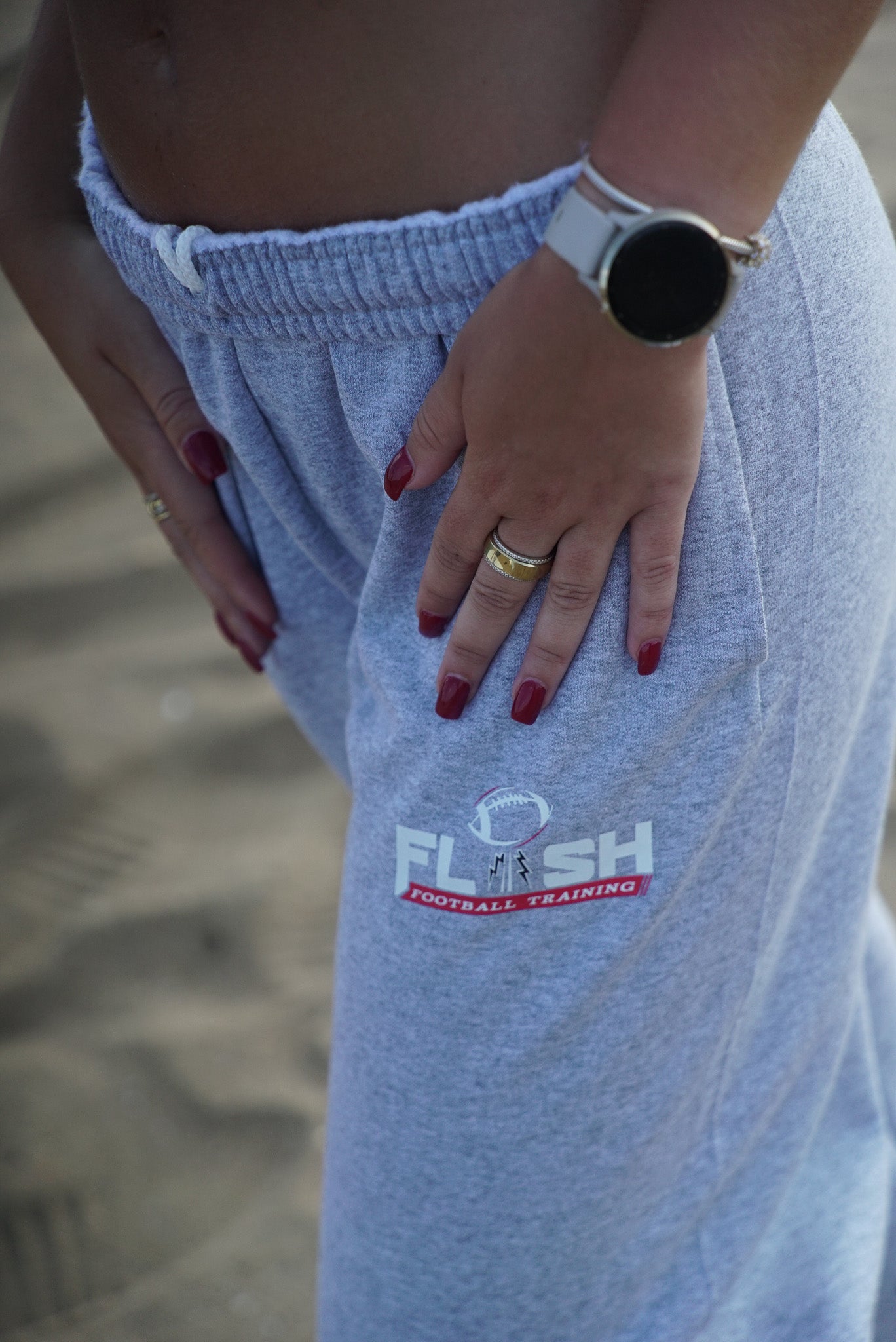 "Bolt Action" Logo Baggy Sweatpants